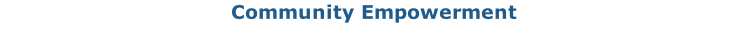 Community Empowerment
